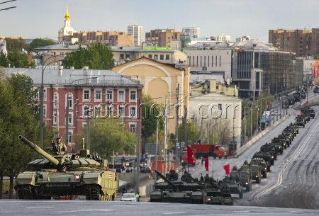 Rehearsal for Russia's annual Victory Day parade in Moscow