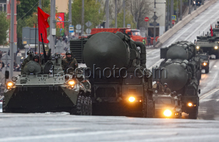 Rehearsal for Russia's annual Victory Day parade in Moscow