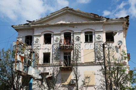 Последствия обстрела Горловки