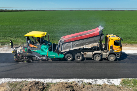 Roadworks in Kherson Region, Russia