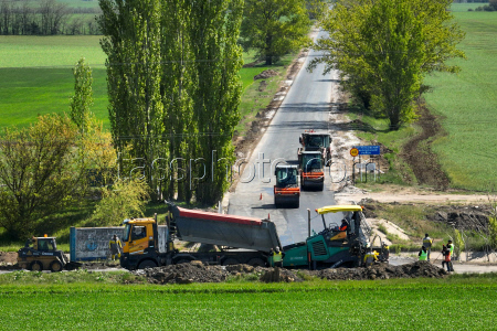 Roadworks in Kherson Region, Russia