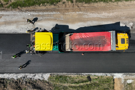 Roadworks in Kherson Region, Russia