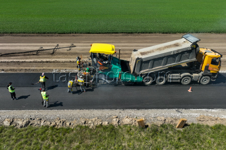Roadworks in Kherson Region, Russia