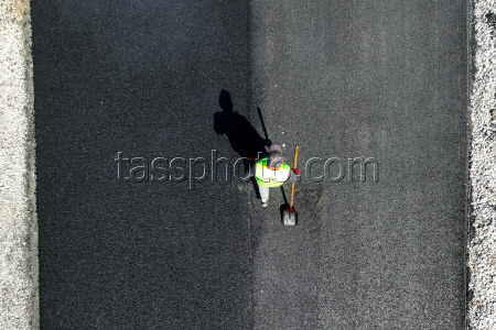Roadworks in Kherson Region, Russia
