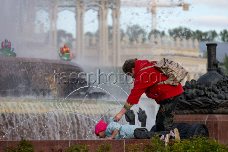 Fountain season starts in Moscow