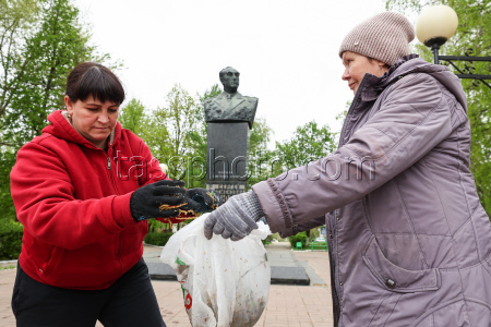 Благоустройство памятников участникам ВОВ накануне 80-летия Победы в Рязанской области