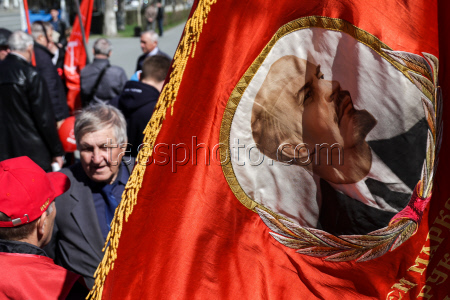 Our Great Victory march in Novosibirsk, Russia