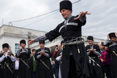 Launch of Dioscuria electric train between Sirius, Russia and Sukhum, Abkhazia