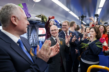 Launch of Dioscuria electric train between Sirius, Russia and Sukhum, Abkhazia