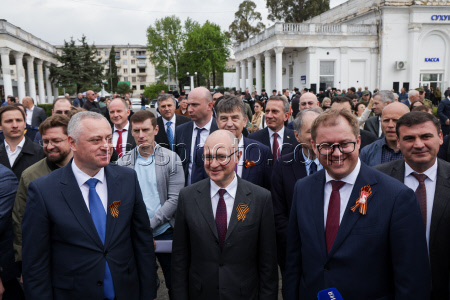 Launch of Dioscuria electric train between Sirius, Russia and Sukhum, Abkhazia