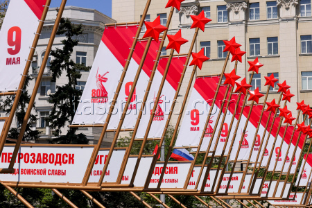 Подготовка ко Дню Победы в Ростове-на-Дону