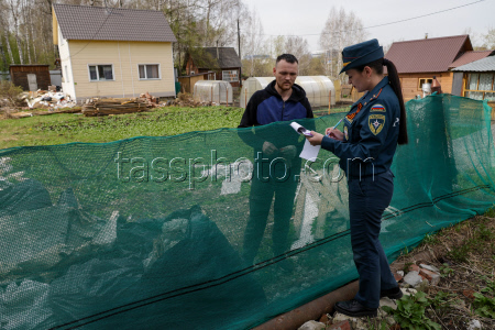 Проверка соблюдения противопожарного режима на дачах в Новосибирске