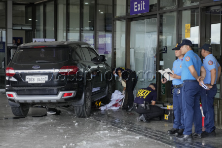 APTOPIX Philippines Airport Vehicle Accident