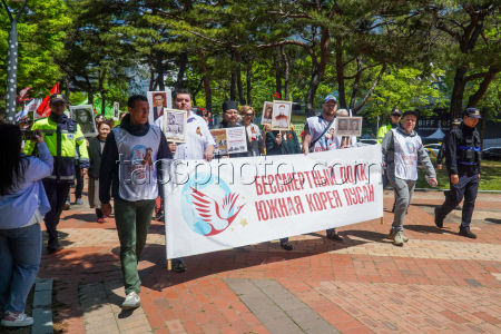 Immortal Regiment event in Busan, South Korea