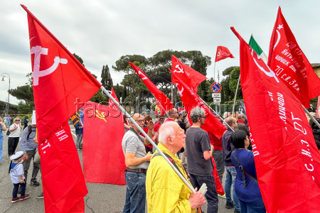 Immortal Regiment event in Rome, Italy