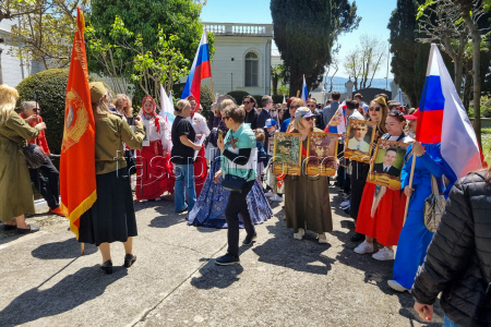 Immortal Regiment event in Istanbul, Turkey