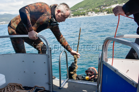 WWII underwater search expedition in Krasnodar Region, Russia