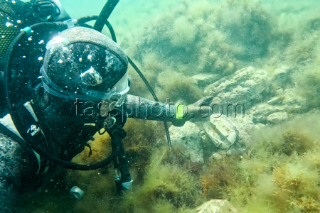 WWII underwater search expedition in Krasnodar Region, Russia