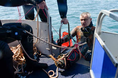 WWII underwater search expedition in Krasnodar Region, Russia