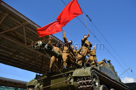 Прибытие "Поезда Победы" в Красноярск