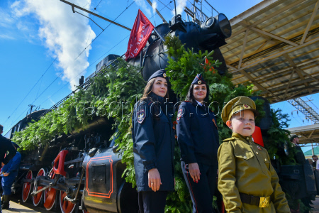 Прибытие "Поезда Победы" в Красноярск