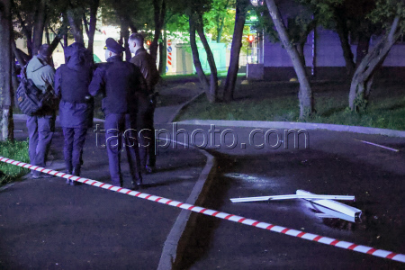Drone strikes apartment building in Moscow