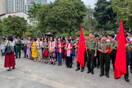 Immortal Regiment event in Hanoi, Vietnam