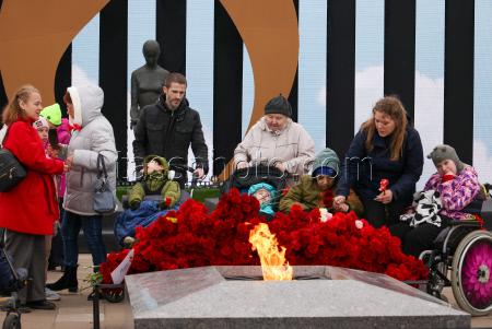 Flame of Memory event in St Petersburg