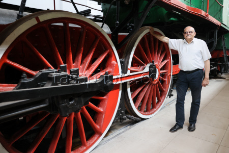 Railway trains under restoration in Donetsk