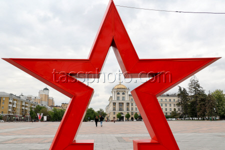 Подготовка ко Дню Победы в Белгороде