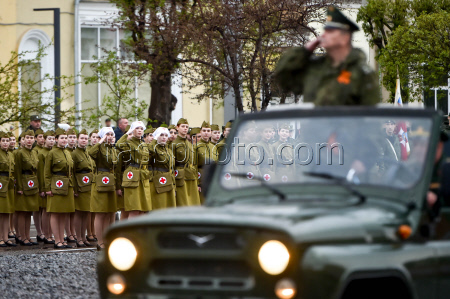 Генеральная репетиция парада Победы в Красноярске