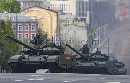 General rehearsal for Russia's annual Victory Day parade in Moscow