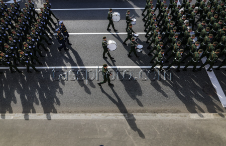 General rehearsal for Russia's annual Victory Day parade in Moscow