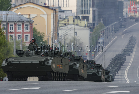 General rehearsal for Russia's annual Victory Day parade in Moscow