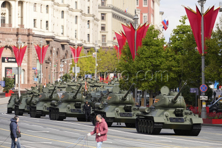 Russia Victory Day Parade Rehearsal