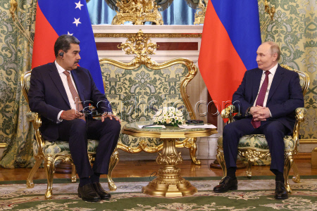 Встреча президента РФ Путина и президента Венесуэлы Мадуро
