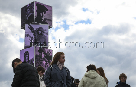Preparations for upcoming Victory Day in Moscow