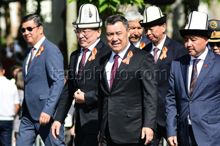 Victory Day parade in Bishkek, Kyrgyzstan