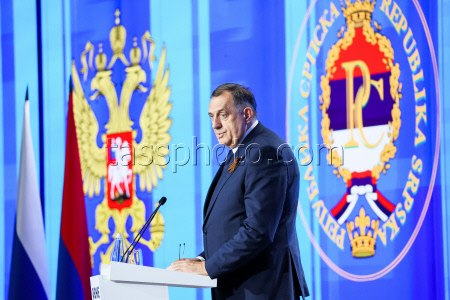 Выступление президента Республики Сербской Додика в Москве