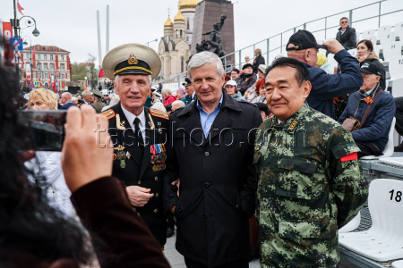 Victory Day parade in Vladivostok, Russia