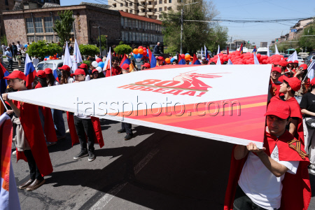 Immortal Regiment event in Yerevan, Armenia