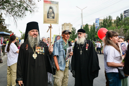Immortal Regiment event in Bishkek, Kyrgyzstan