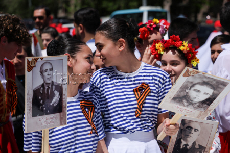 Immortal Regiment event in Yerevan, Armenia