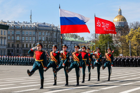 Victory Day parade in St Petersburg