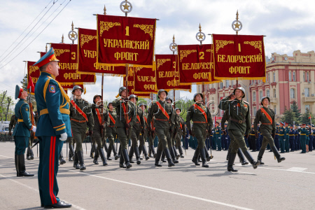 Victory Day parade in Rostov-on-Don, Russia