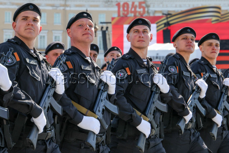 Victory Day parade in St Petersburg