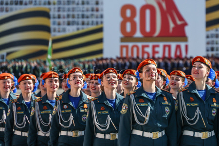 Victory Day parade in St Petersburg