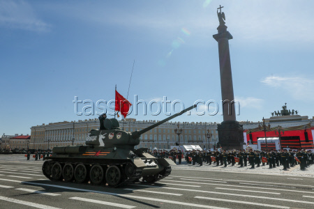 Victory Day parade in St Petersburg