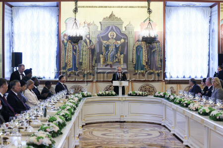 Moscow Kremlin reception for heads of foreign delegations
