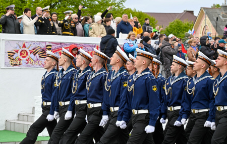 Victory Day parade in Kaliningrad Region, Russia